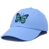 DALIX sombrero de mariposa azul exótico para mujer, regalo bordado