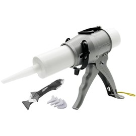 SILIGUN™ PRO Compact 24:1 Caulking Gun with Caulking Tools - No Drip Caulk Gun - Patent Design - Lightweight Aluminum Frame - Works with all 10 oz Tubes