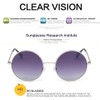 GEELOOK Round Sunglasses for Women Men Classic Oversized Circle Mirrored