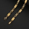 HZMAN Stainless Steel Necklace for Men Hip Hop Polished Gold