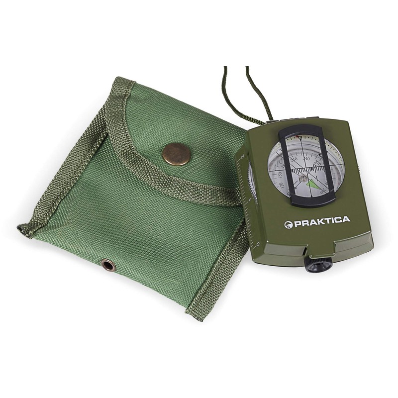 Praktica TCM01G Military Waterproof Shockproof Lensatic Prismatic Compass