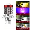 Faros Led Para Moto Ba20d H4 Luces De Parpadeo Intenso