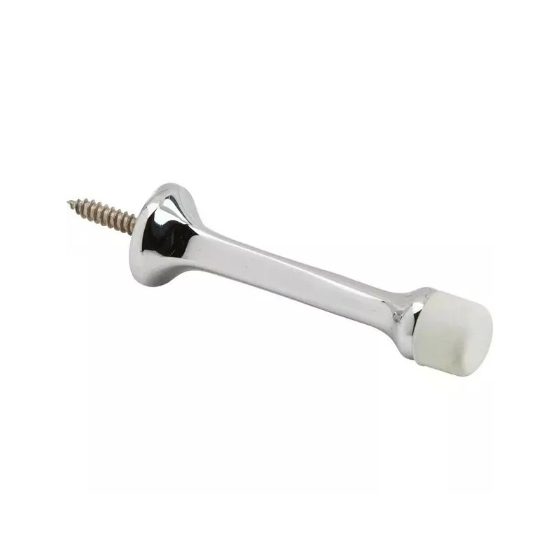 IVES 4, NEW POLISHED CHROME 3-1/8" RIGID BASE DOOR STOP