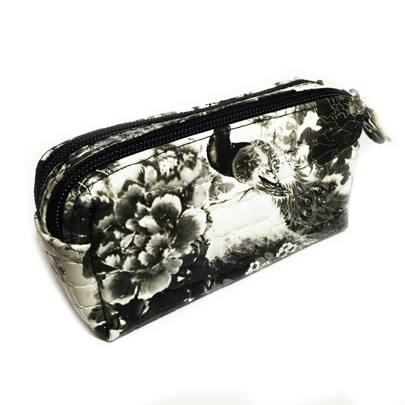 BIZARRE TOYS Peacock PU Enamel Mini Pouch Accessory Case, Coating,