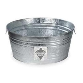 Utility Tub, 9 gal, Silver