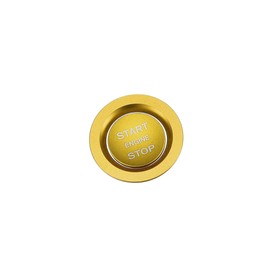 Partuto Engine Start Stop Button Cover Kit One Click Push Start Button Trim Sticker for Land Rover Discovery for Range Rover Sport Gold Tone Replacement