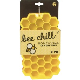 Evriholder Bee Chill Ice Cube Mold Tray Honeycomb Pattern Silicone