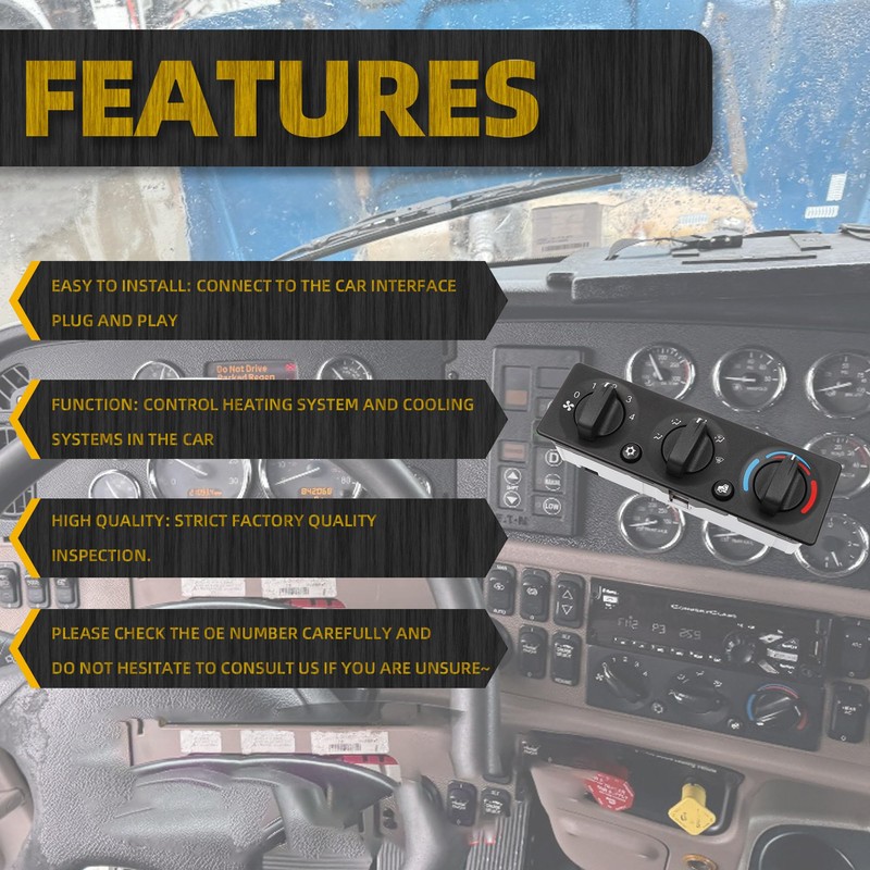 Dasbecan Q21-6012 Trucks HVAC Heater Climate Control Module Panel A/C