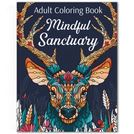 RYVE Animal Coloring Book for Adults - Unwind and Relax with Stunning Designs - Adult Coloring Book for Women Men, Stress Relief Coloring Book, Coloring Books For Adults Relaxation