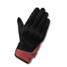 RossoStyleLab(ロッソスタイルラボ) バイク用 グローブ 春夏モデル プロテクションメッシュグローブ ブラック/ヴィンテージレッド Lサイズ レディース RSG365