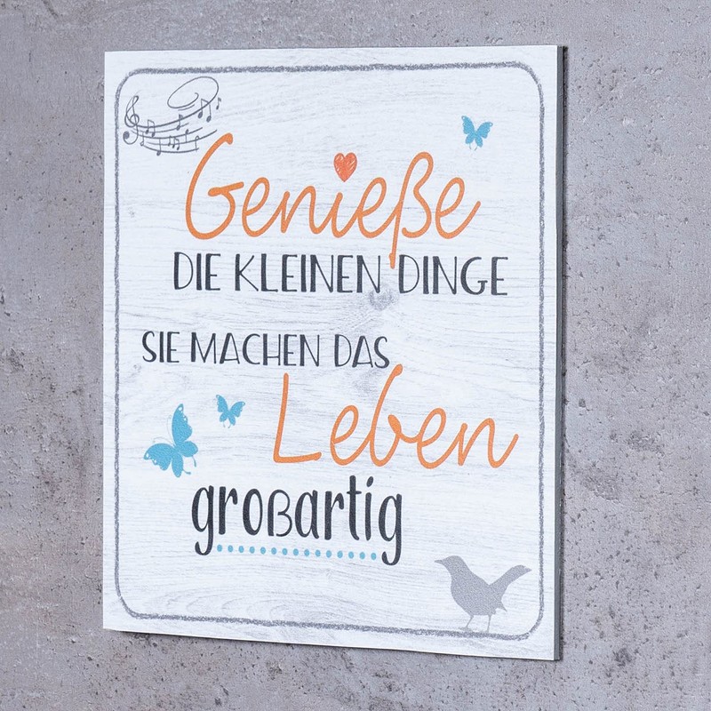 Wall Picture 20 x 20 cm Enjoy the Little Things