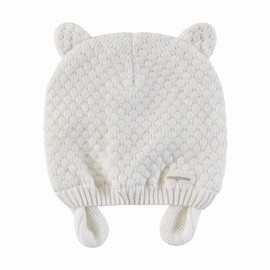 Snugtime Fancy Knit Earmuff Beanie, Cream, Medium