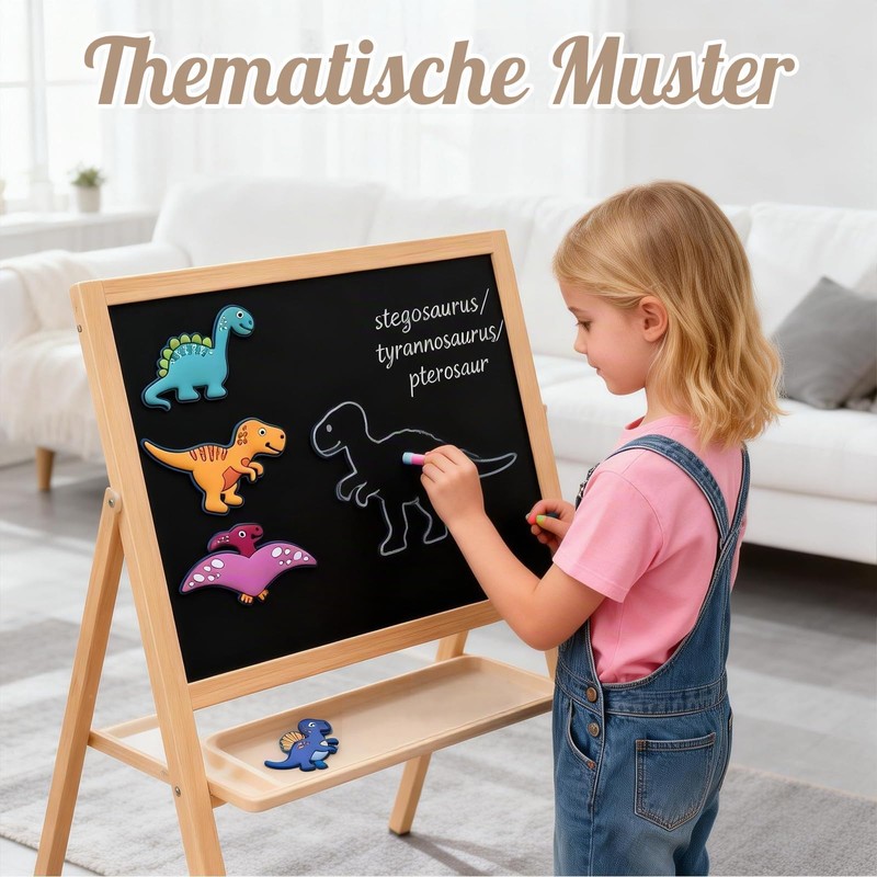 THXFUNAREA Set of 8 Great Dino Magnets for the Fridge,