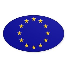 CafePress EU European Union Sticker Oval Car Bumper Sticker