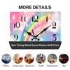 ArtSocket Rainbow Unicorn Cute Wooden Wall Clock Silent Non-Ticking, Pink