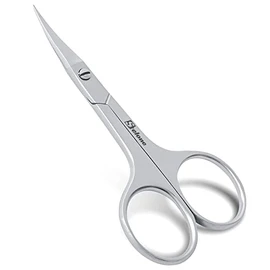 Midlion - Tijeras para cutículas de acero inoxidable multiusos para manicura, pedicura, belleza para uñas, cejas, pestañas y piel seca, hoja curvada 3