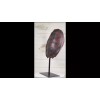 Nautical Marine Faux Alligator Snapping Turtle Shell Sculpture With Pole