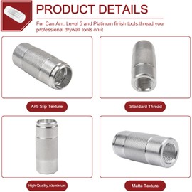 Aluminum parts Sanding Pole Adapters, Connect Wood Handles (paint pole) to Standard Sander Head