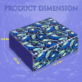 JoyHood Trading Card Storage Box, Card Deck Box for 1800+ Cards, Trading Card Box Compatible with MTG/YGO/TCG/OCG Cards, Card Box with 10 Card Separators (Blossom Mystical Forest)