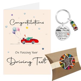 Passed Driving Test Card, New Driver Just Passed Driving Test Gifts, Congratulations On Passing Your Driving Test Keyring, Passing Driving Test Card