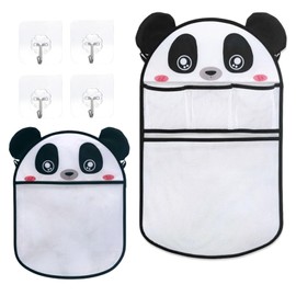 6 teiliges Badewannenspielzeug Aufbewahrungsset, Netz Haken Set zur Organisation von Badespielzeug für Babys und Kinder, Praktische Netz badewannenspielzeug für die Badewanne