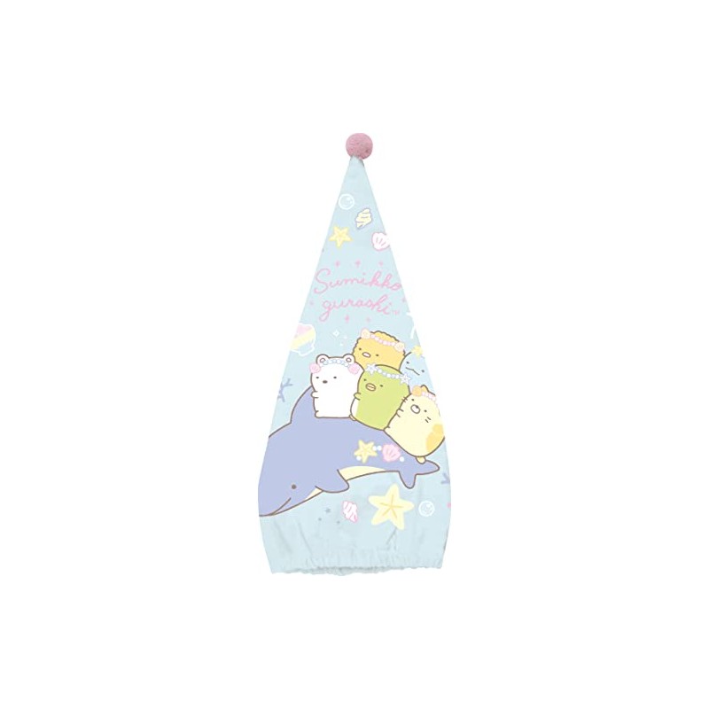 San-X CM37101 Sumikko Gurashi Cap Towel, Blue