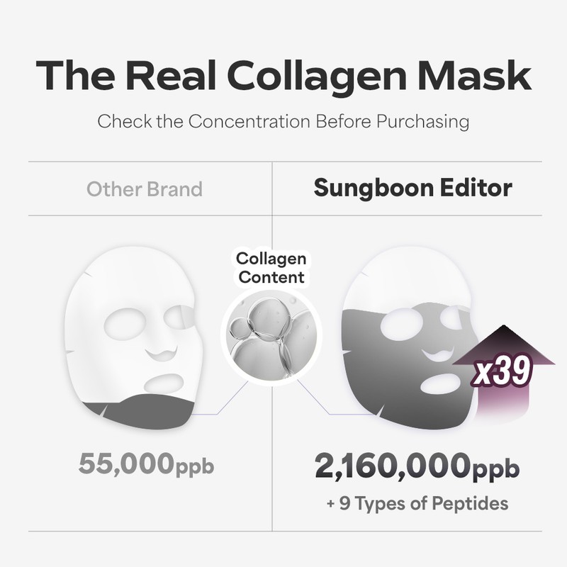 SUNGBOON EDITOR [SUNGBOON EDITOR]Deep Collagen Power Boosting Mask (4ea)