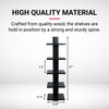 Proman Products - Mounted Spine Bookshelf, Wall Mounted Shelves, Spine