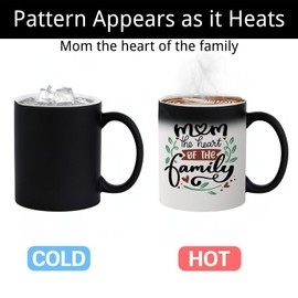 Funny Gifts for Mom, Wife, Mother, Women, Grandma, White Elephant Gifts, Message Appears as it Heats, Novelty Gift for Mother's day, Christmas, Anniversary, Birthday, Valentines - Mom coffee Cup