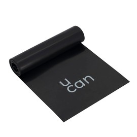 U can - Liga de Resistencia Larga 120 cm | Latex Negra para Pilates, Barre, Ejercicio Funcional, Resistencia Alta | Bandas Ejercicio UCAN | Color Negro