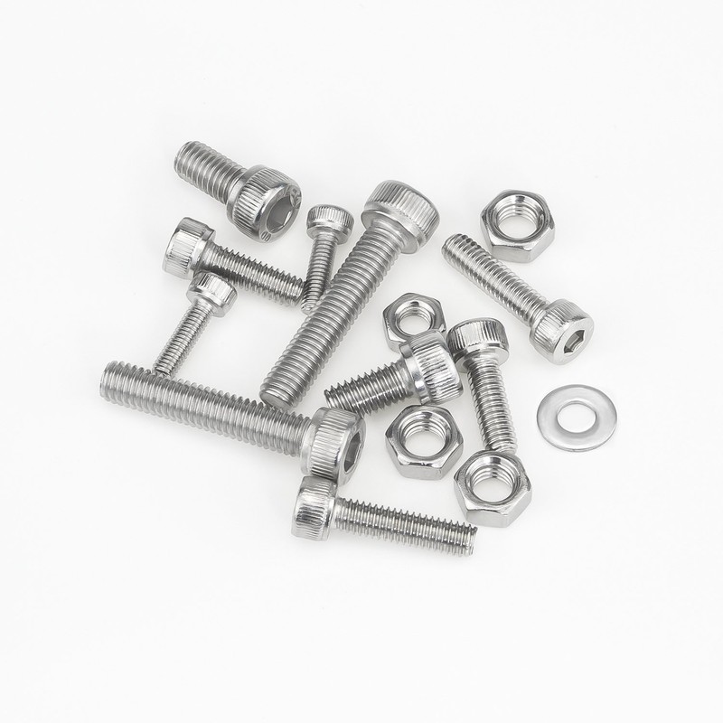 304 Stainless Steel Screws Nuts and Washers 1200PCS, Sutemribor M2