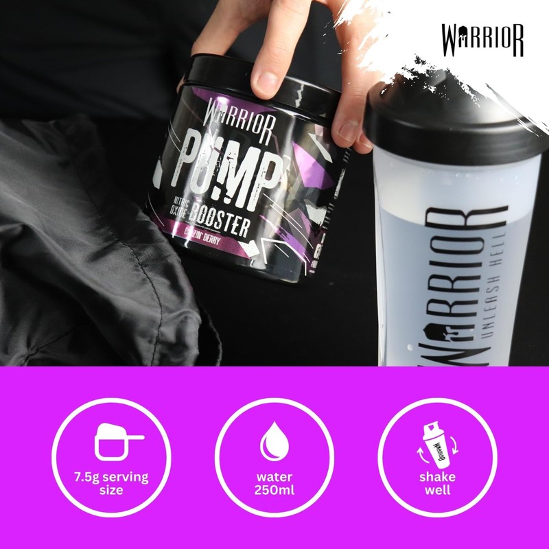 Warrior Pump Non Stim Pre-Workout Powder 225g – Nitric Oxide