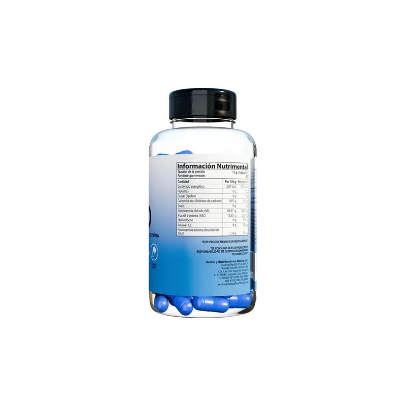All Nature Nad Suplemento 120 Cáps De 750mg C/u