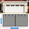 16x7FT Garage Door Screen for 2 Car
