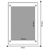 Acrylic Photo Frame, A4, Acrylic Picture Frame, Desktop Wall Mount,