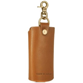 BlissLeather (Tochigi Leather Made in Japan) Luxury Genuine Leather Smart Key Case, 3 Layers, Canabira, KYY Zipper, Made in Japan, Braun