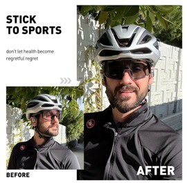 SCVCN Photochromic Cycling Glasses Sports Sunglasses Clear Men Women Bicycle MTB UV400 Protection Running Mountain Bike Baseball Biking Goggles Riding BMX Fishing Riding Golf Driving Softball 506