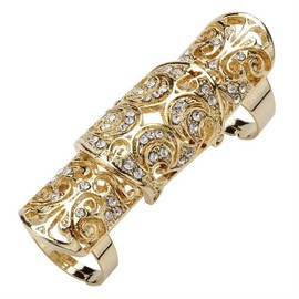 YACQ Well Made Full Finger Rings Jewelry Adjustable Armor Armour Knuckle Long Rings for Women 建议更改