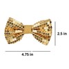 tiemart Gold Sequin Bow Tie