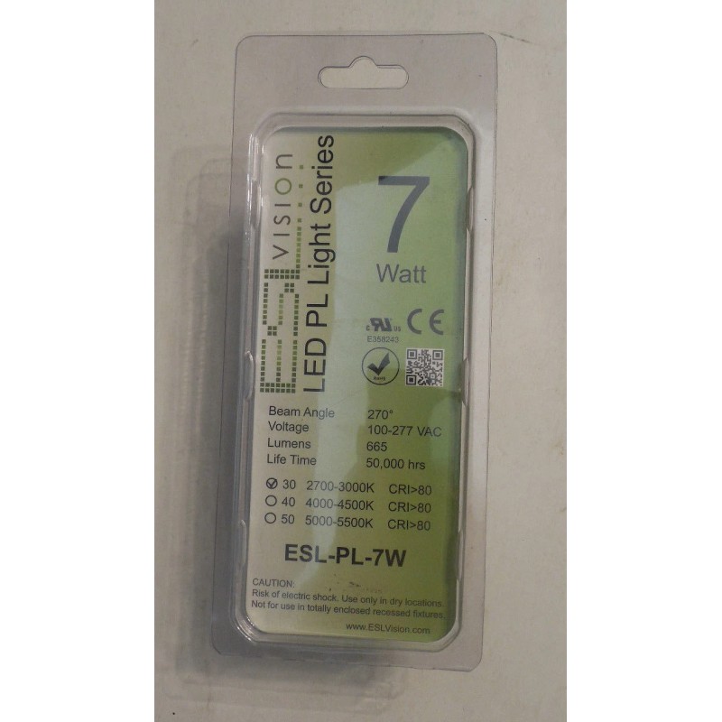 ESL Vision New LED PL Light Bulb Lamp G24 2