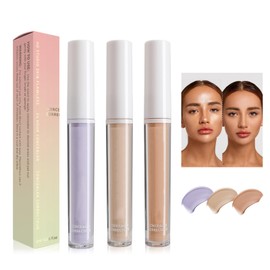 Face Concealer, Liquid Concealer for the Face, Full Coverage Dark Circles Concealer, High Coverage Concealer, Concealer Against Dark Circles and Small Blemishes (02#+05#+06#)