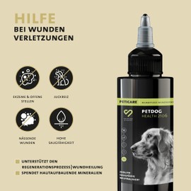 Peticare PetDog Health 2106 Special Wound Powder for Dogs and Cats | For Wounds of All Types | 100% High Quality Zeolite Powder | High Absorbency | Unique PRS System for Long Effect - 70 g