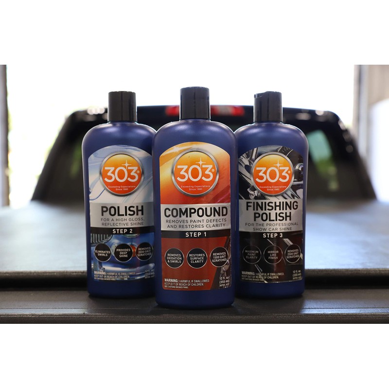 303 Polish - for High Gloss, Reflective Shine - Eliminates