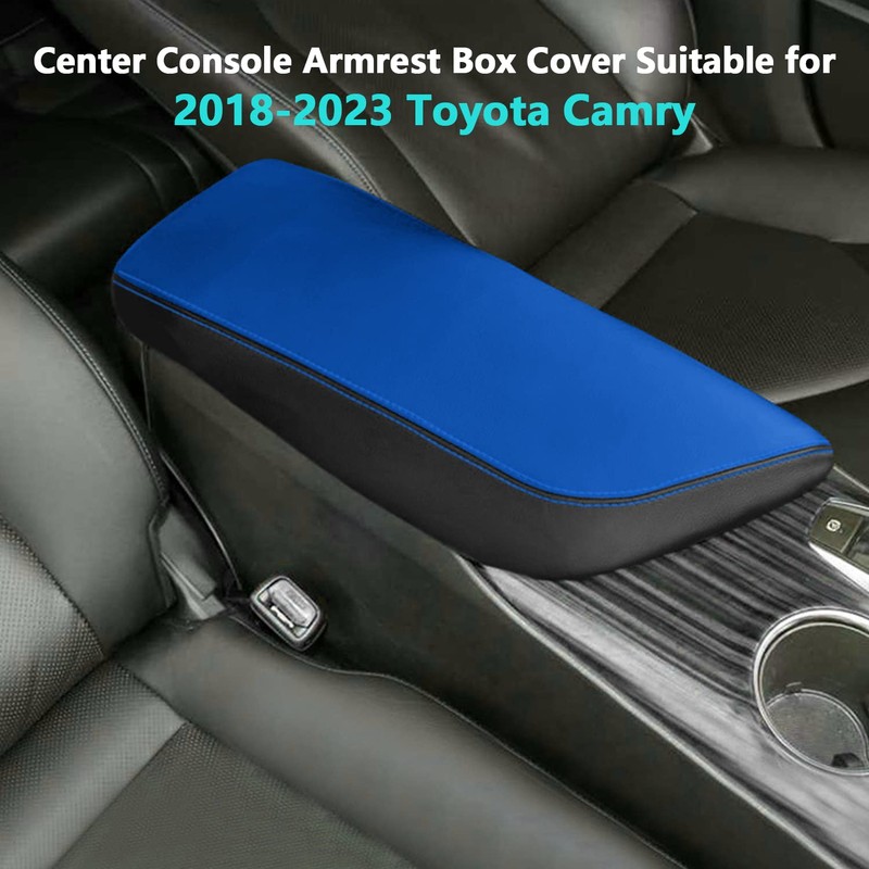 BOLTRY Center Console Armrest Box Cover for Toyota Camry 2018-2024