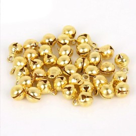 Samcos Bell, Christmas Bell, Set of 100, Tin Bell, Mini Bell, Cute, Christmas Ornament, Hardware, Christmas Handmade Accessories, Accessory Parts, DIY, Crafts, Christmas Tree, Ornamental Bell,