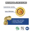 HQMPC Push Elbow Coupling with Union 1/2"X1/2" 2Pcs No Lead