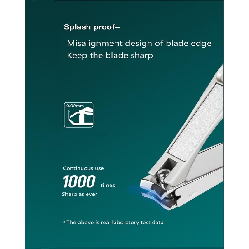 ztpato Anti-Splash Sharp self-Collecting Manicure Tools, Nail Scissors, Nail Clippers