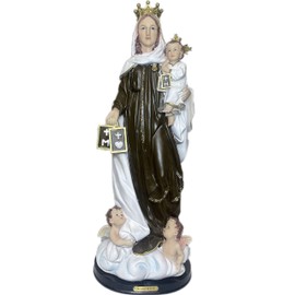 24" Inch Tall Virgen Del Carmen Our Lady of Mount Carmel Statue Virgin Catholic Decor