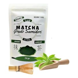 Té Verde Matcha Orgánico Naturel Viure Samidori 250g Energizante                                                                                      