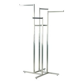 CompleteShopfittings PROFESSIONAL HEAVY DUTY CLOTHING RETAIL DISPLAY STANDS GARMENT DRESS SHOP RAILS (G- 4 WAY STRAIGHT ARMS)